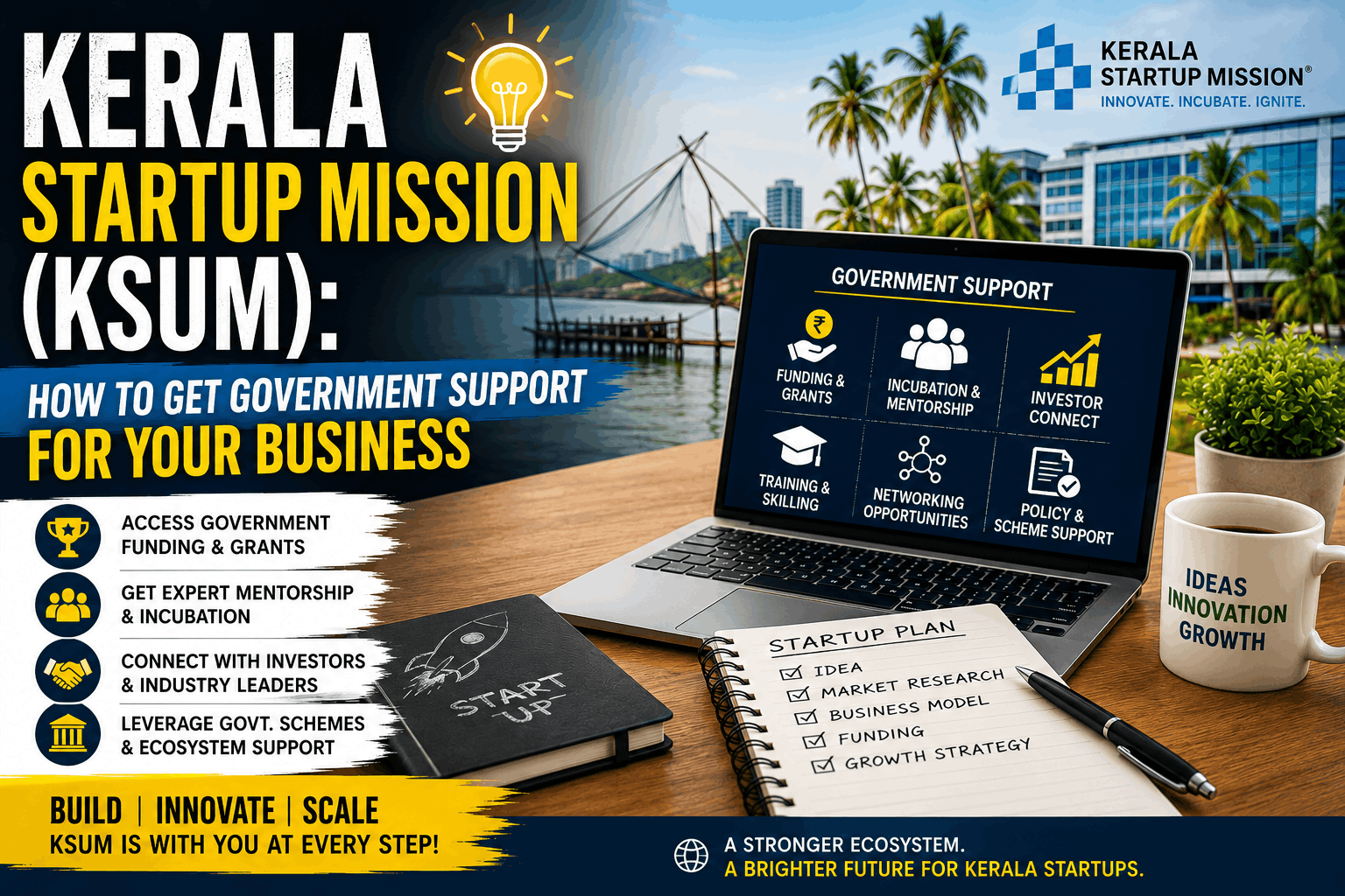 Kerala Startup Mission (KSUM): How to Get Government Support for Your Business